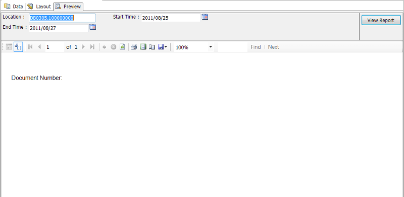 Preview Report.