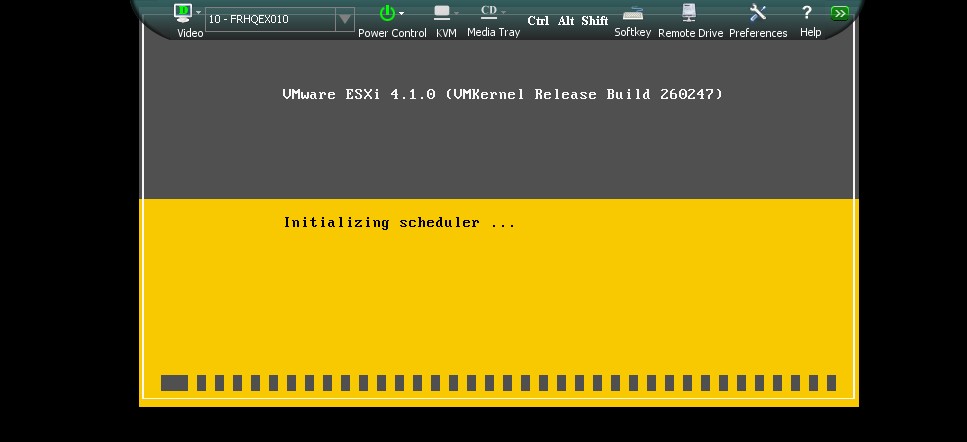 Vmware зависает при запуске на initializing scheduler