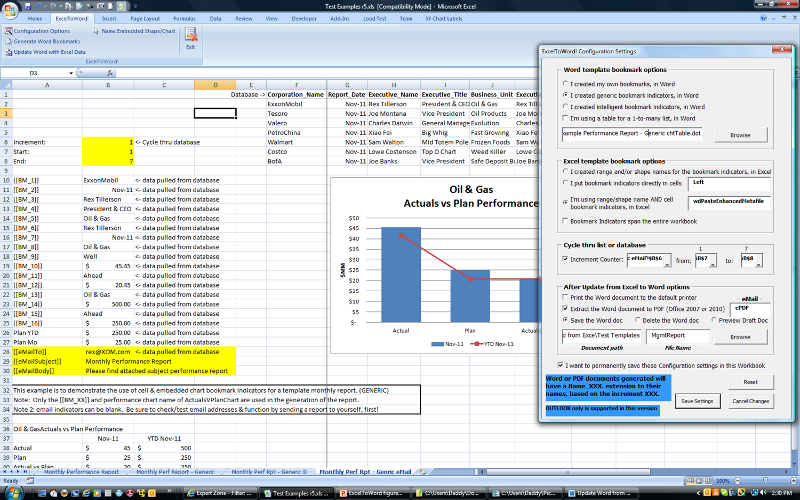 figure-6: The Configurator userform in action