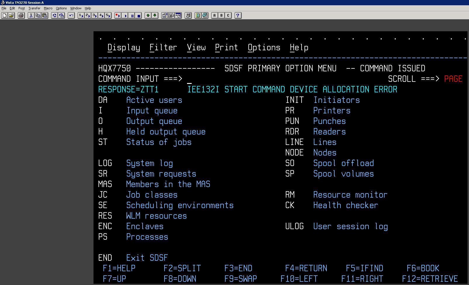 Solved: How to start a CICS region from SDSF, IBM Mainframe, z/OS