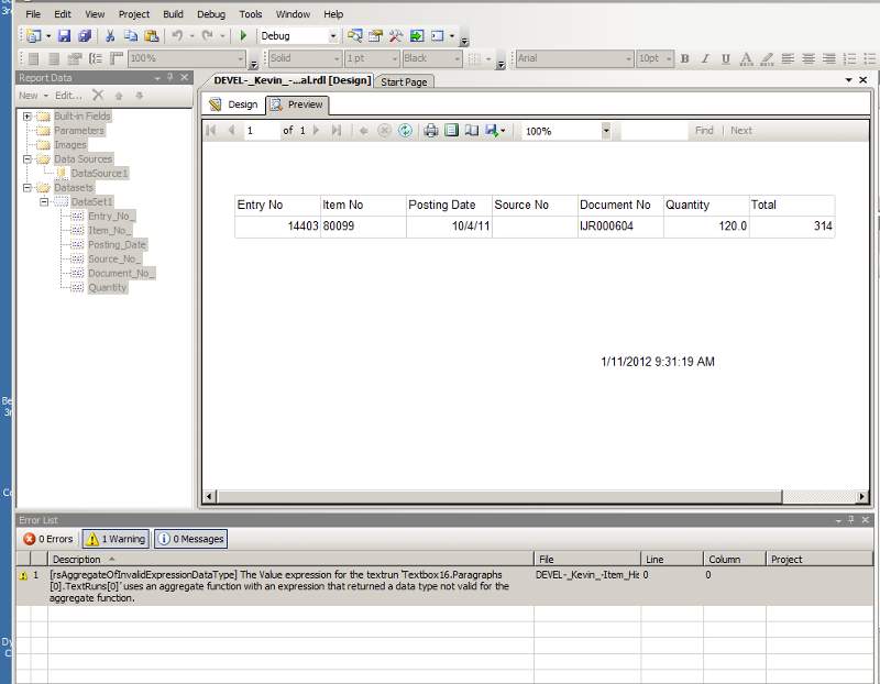 Solved: SQL Report Writer 3.0 Error Calc Column | Experts Exchange