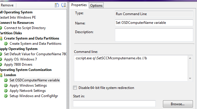 Solved: Set OSCComputername in Task sequence | Experts Exchange