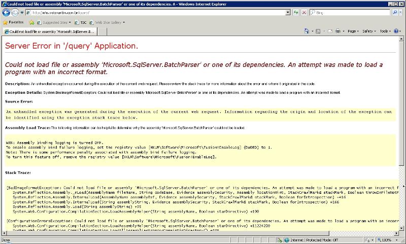 Solved: SQL Query Analyzer error | Experts Exchange