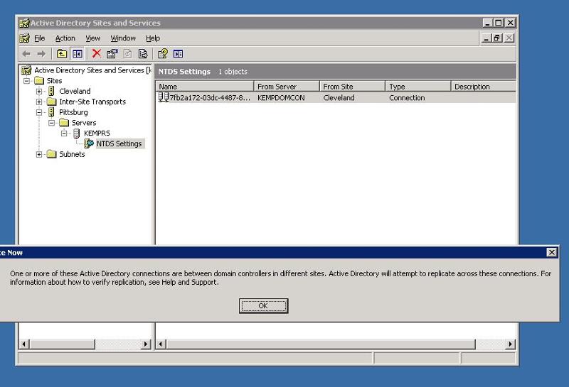 Solved: Domain Controller Replication Probelm | Experts Exchange