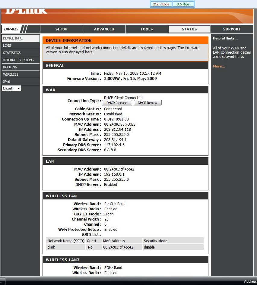 Solved Router DLink Dir825 not functioning properly Experts Exchange