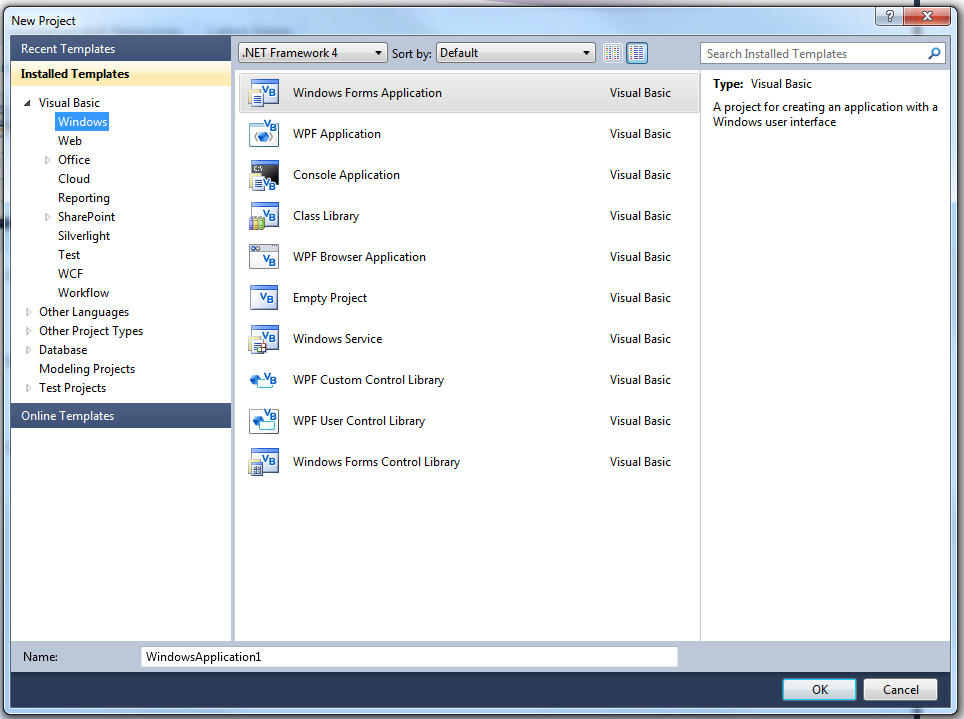 Solved: Visual Studio 2010 New Project Location texbox missing | Experts  Exchange