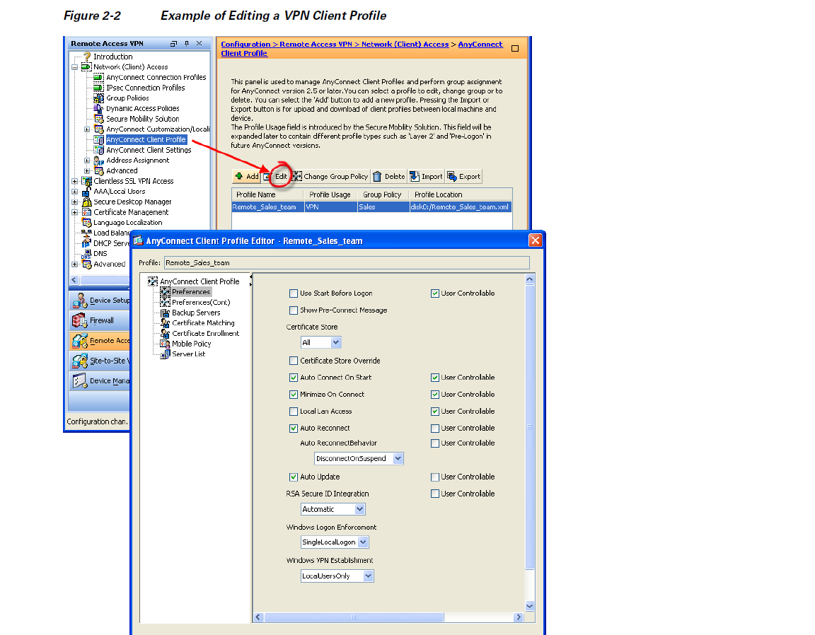 cisco anyconnect profile editor