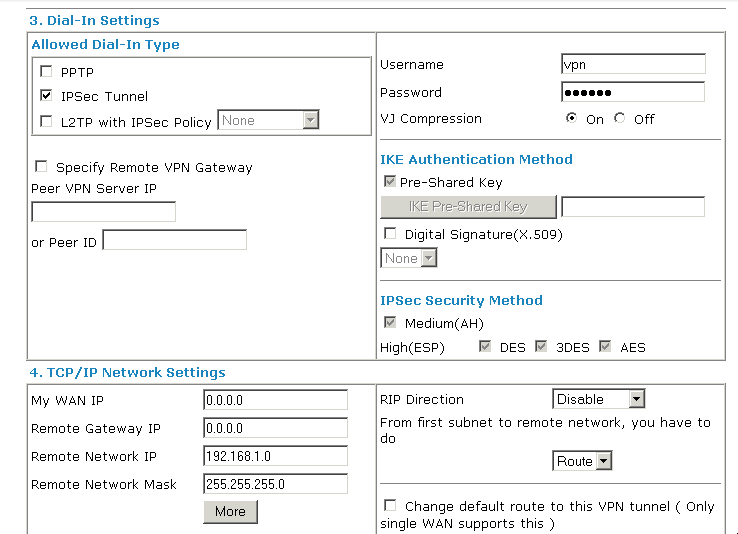 Solved Draytek LAN to LAN VPN setup Experts Exchange