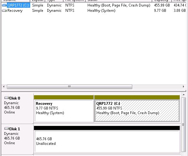 Solved: Windows 7 Mirroring | Experts Exchange