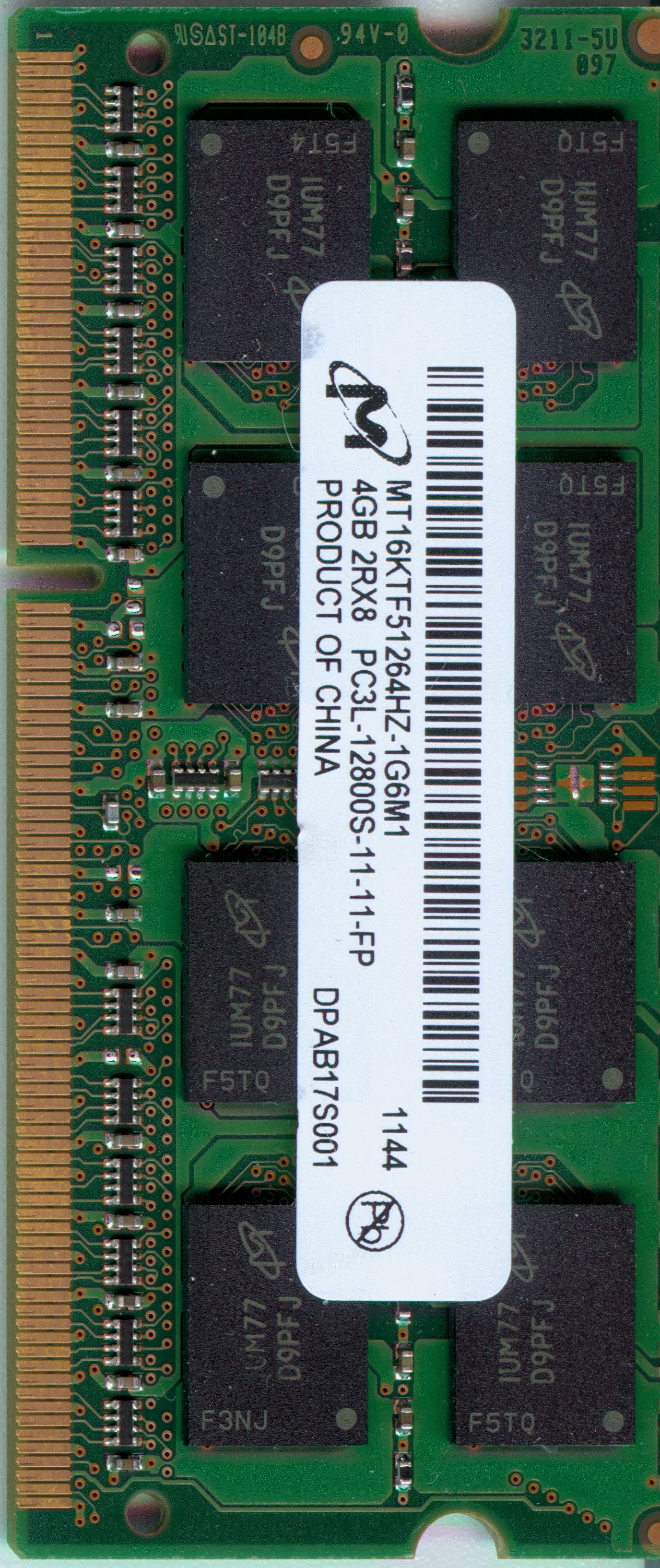 Solved: Laptop Memory - Please Explain the numbers on my chip | Experts ...