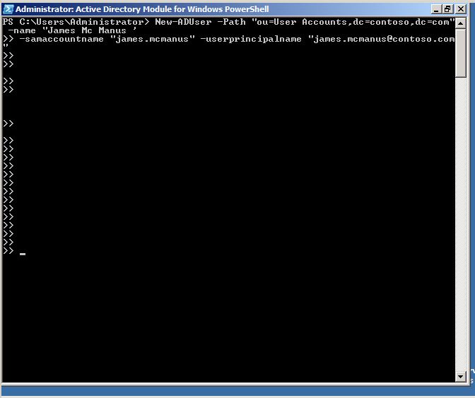 Solved: Unable to run multi-line command in Powershell | Experts Exchange