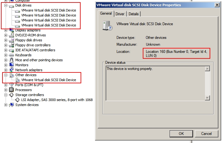 Vmware scsi. SCSI Disk device. Эмулятор диска. Дисковый накопитель Promise 1+0 JBOD SCSI Disk device (5589 ГБ).