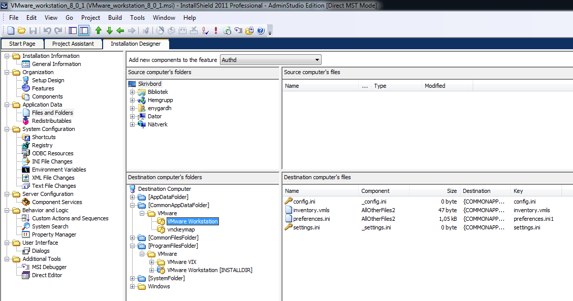 vmware workstation appdata local vmware-download folders