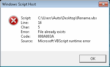 Solved: VB Script Rename a file | Experts Exchange