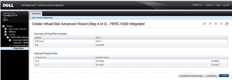 Check the Summary and Click Finish to Create the Virtual Disk.