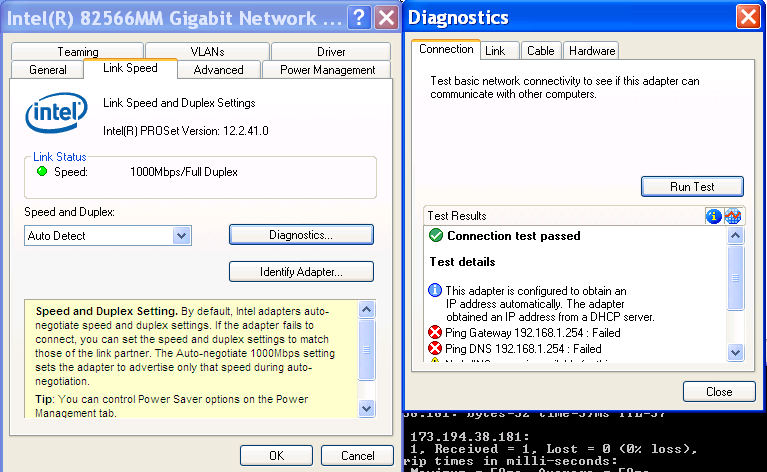 Intel r 82566dm 2 gigabit network connection