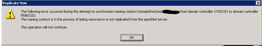 Solved: AD replication error target principal name is incorrect ...