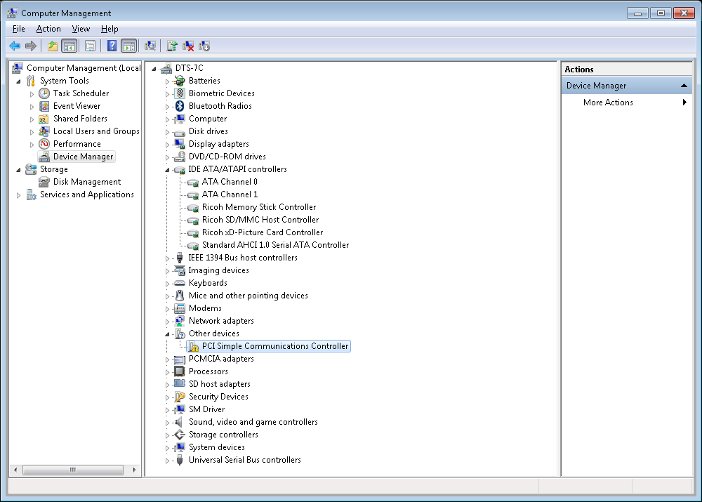 Simple communications controller windows 7