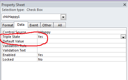 Access Forms Triple State Checkboxes Experts Exchange