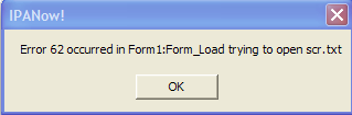 Solved: VB6 Input Past End of File | Experts Exchange