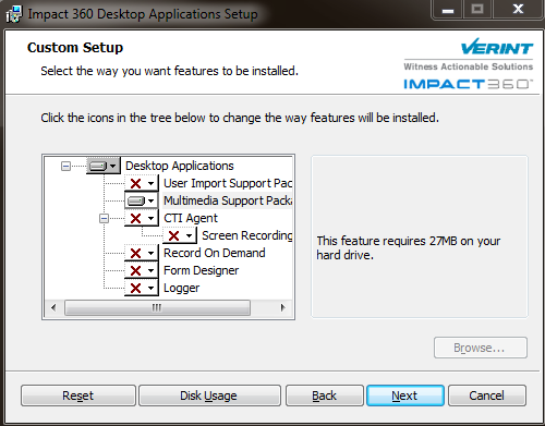 verint codec install.msi