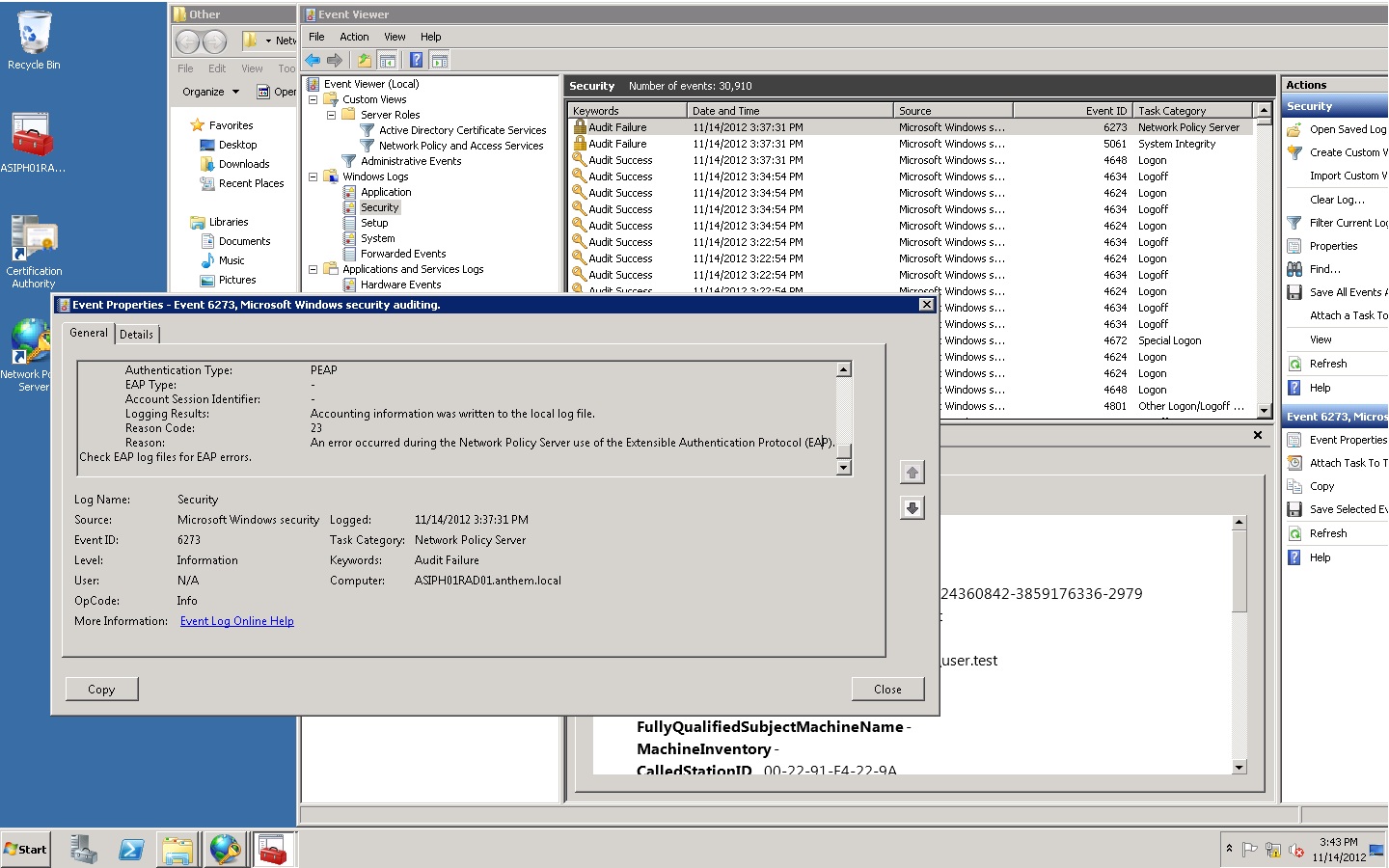 Solved Win2k8 R2 RADIUS 802.1x PEAP with Windows XP SP3 Experts Exchange