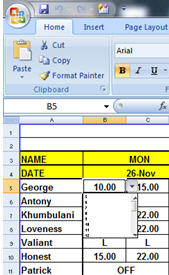 excel data validation text too small