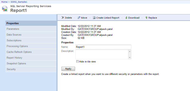 Data Driven Subscription using SSRS 2012 | Experts Exchange