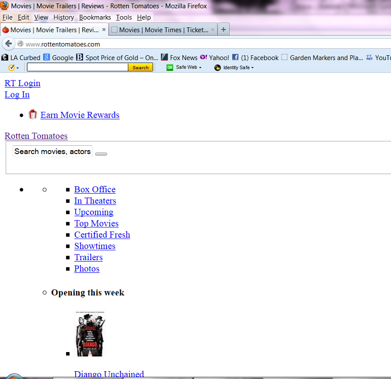 Rotten Tomatoes screen shot