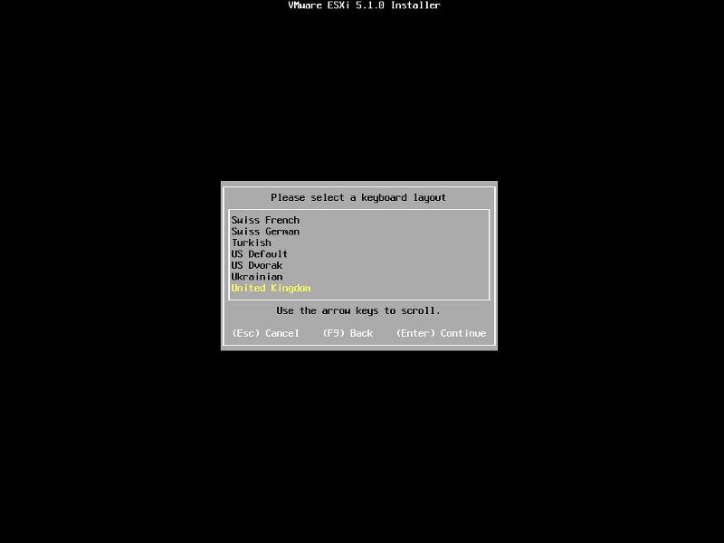 Please select a keyboard layout