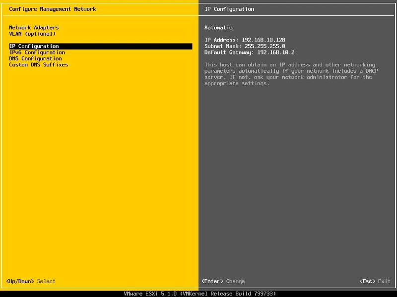 Select IP Configuration