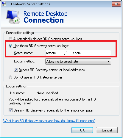 rdp from mac to windows sbs