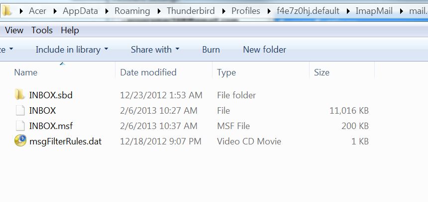 thunderbird 17.0.2