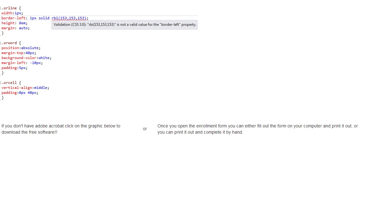 Solved: HTML / CSS - Drawing Vertical Line | Experts Exchange