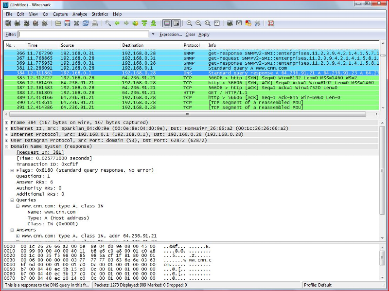 wireshark tool resume