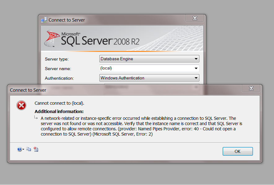 Коннект к SQL Server. Connect to Server SQL. Cant connect to the Server. Local SQL Server. Can't establish connection