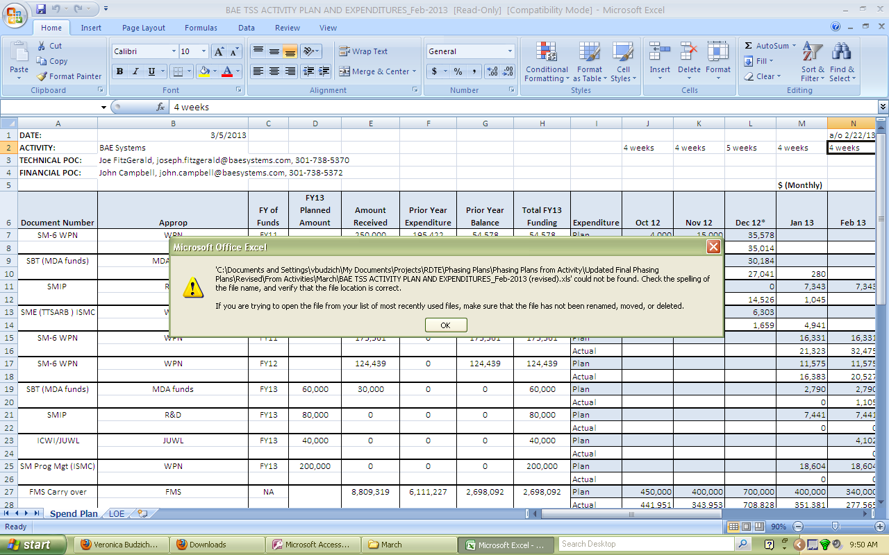 Solved: excel file could not be found | Experts Exchange