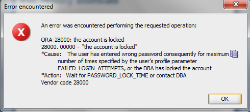 Oracle password expired как убрать