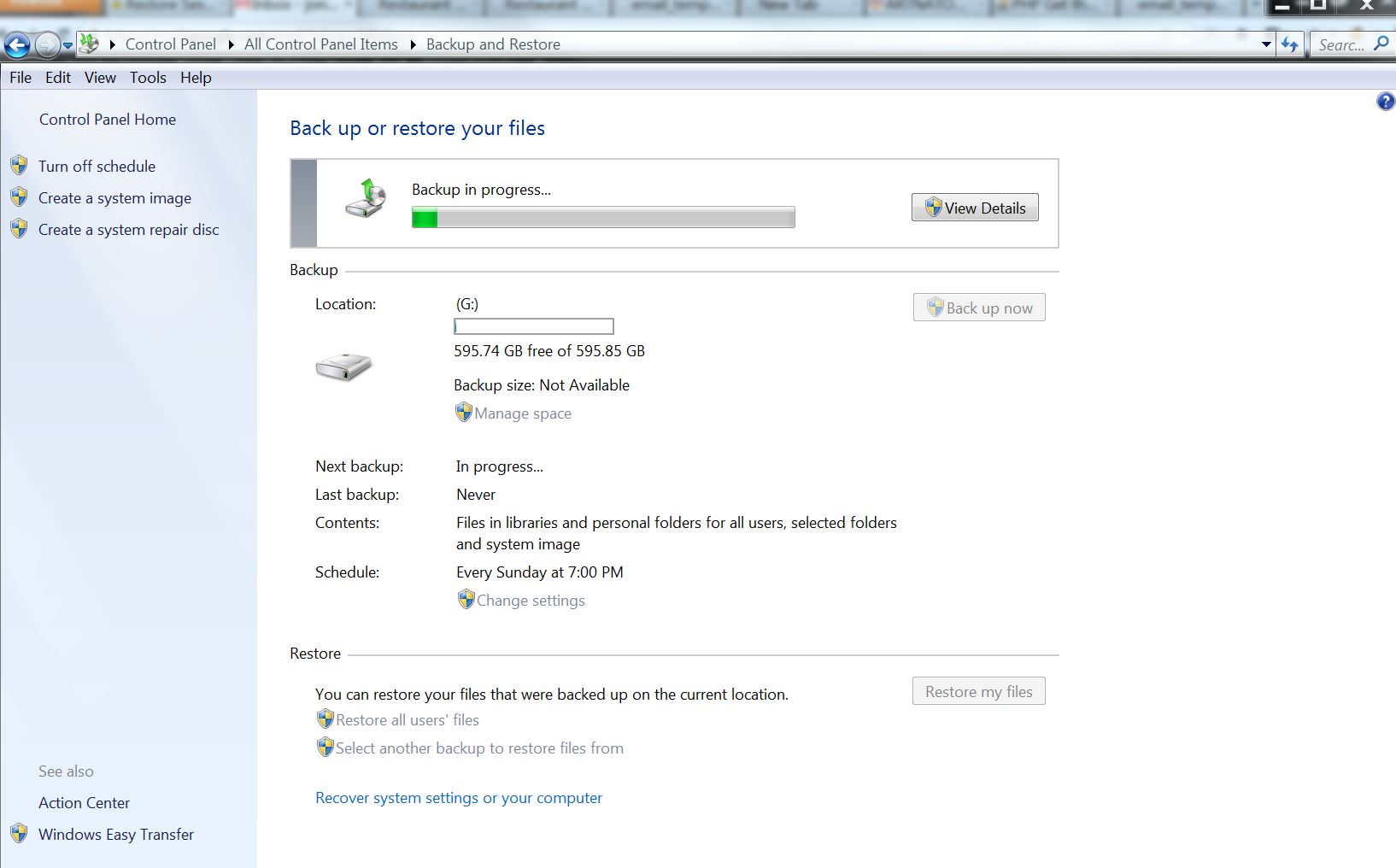 Solved: Control Panel\All Control Panel Items\Backup and Restore error ...