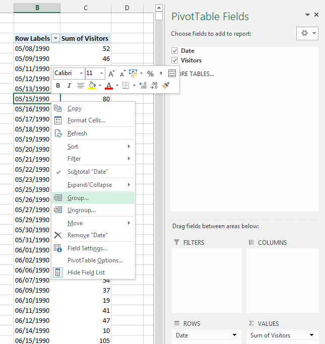 Sorting Months Chronologically And Not Alphabetically In A Pivot Table 3672