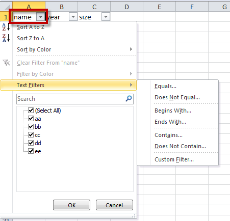 Solved: Excel 2010 - Selecting additional filter criteria on the same ...