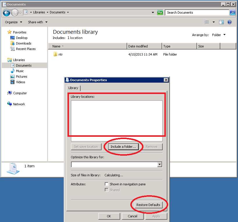 Solved: Documents Library and My Documents redirection problem ...