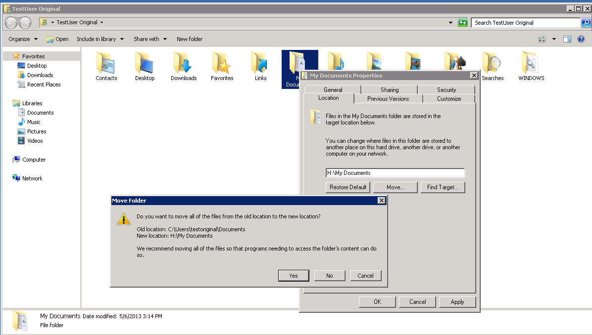 Solved: Documents Library and My Documents redirection problem ...
