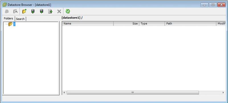 Datastore Browser window