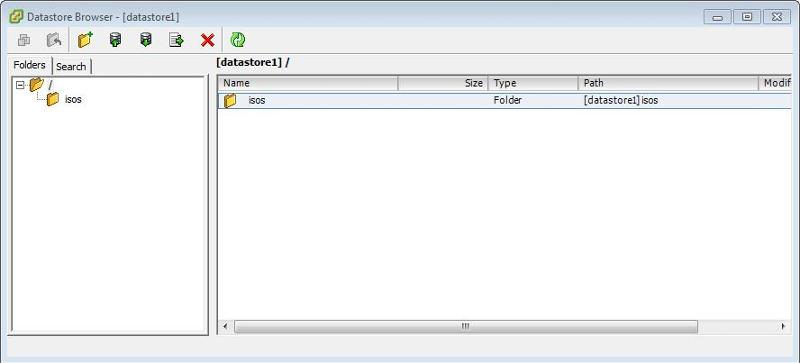 datastore1 with isos folder