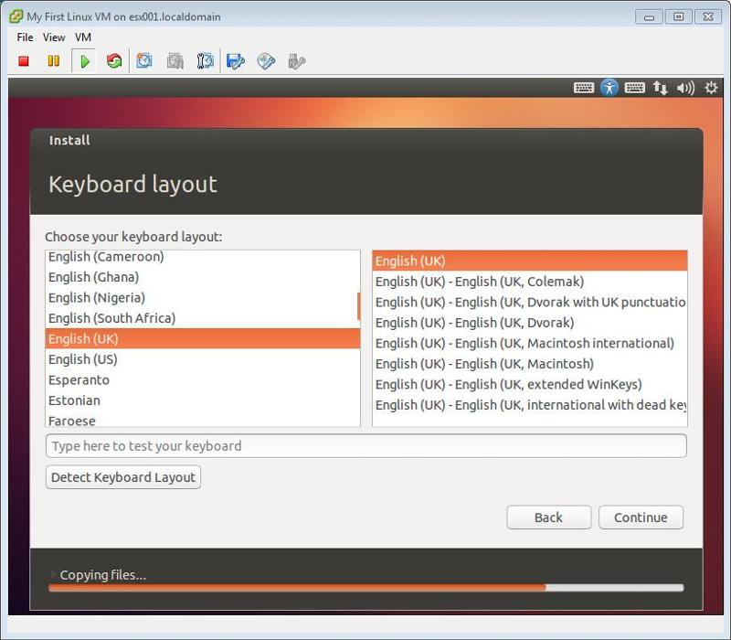 Ubuntu Installation Select Keyboard Layout