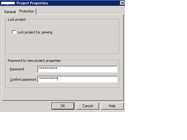 ms access password protect table