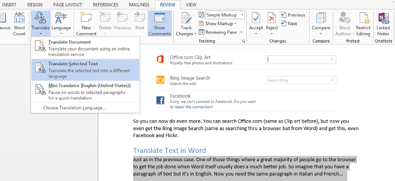 Review Ribbon