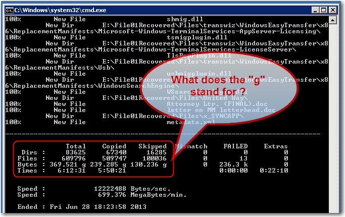 how to use robocopy