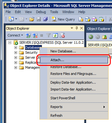 Solved: SQL Server 2012 Express 64bit database file (mdf) Attach ...